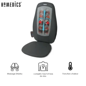 Siège de massage HMSBM195H - Gris