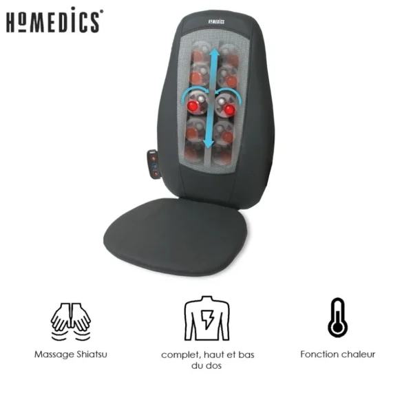Siège de massage HMSBM195H - Gris