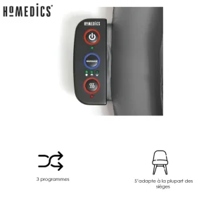 Siège de massage HMSBM195H - Gris