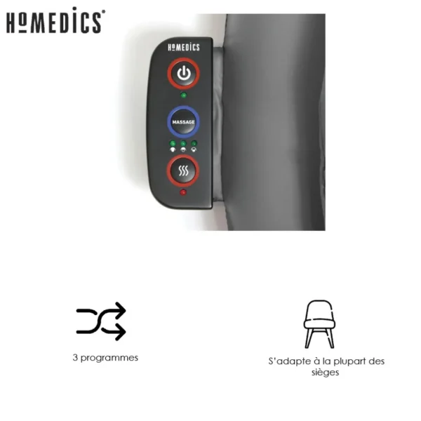 Siège de massage HMSBM195H - Gris