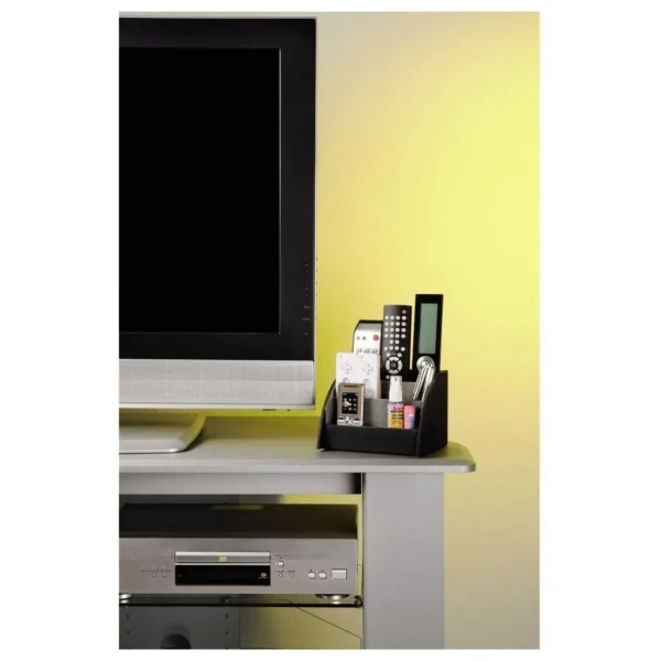 Socle de rangement pour télécommandes noir
