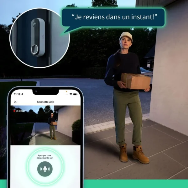 Sonnette connectée sans fil 2K