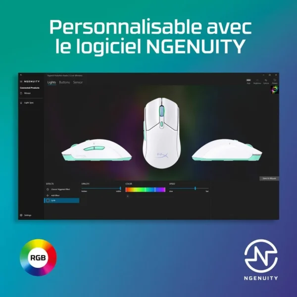 Souris Gamer Sans Fil Pulsefire Haste 2 Core Noir