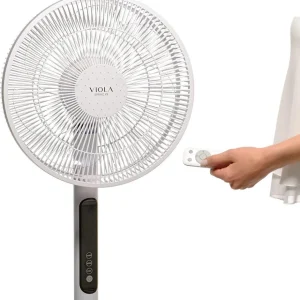 Spring X9 Ventilateur sur pied Silencieux et Puissant avec télécommande - 9 vitesses + Turbo et Eco - écran LED et minuterie