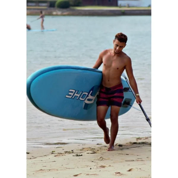 Stand Up Paddle gonflable INDIANA BLUE ROHE 10'6'' (320cm) 30'' (76cm) 6'' (15cm) avec Pompe, Pagaie, Leash et Sac de transport