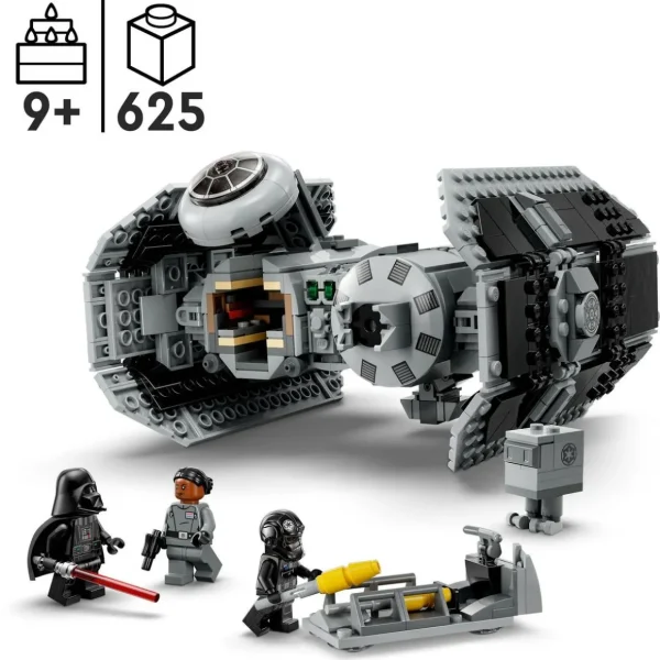 Star Wars 75347 Le Bombardier TIE, Kit de Maquette à Construire, Vaisseau avec Figurine de Droïde Gonk et Minifigurine Dark Vador