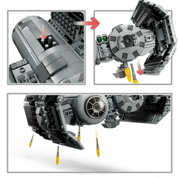 Star Wars 75347 Le Bombardier TIE, Kit de Maquette à Construire, Vaisseau avec Figurine de Droïde Gonk et Minifigurine Dark Vador