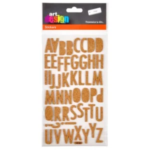 Stickers Alphabet Liège 12x16cm Naturel