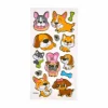 Stickers Effet 3D Chiens 21cm Multicolore