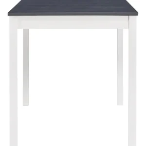 Table a manger Blanc et gris 140x70x73 cm Bois de pin