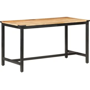 Table a manger 140x70x76 cm Bois de manguier brut massif