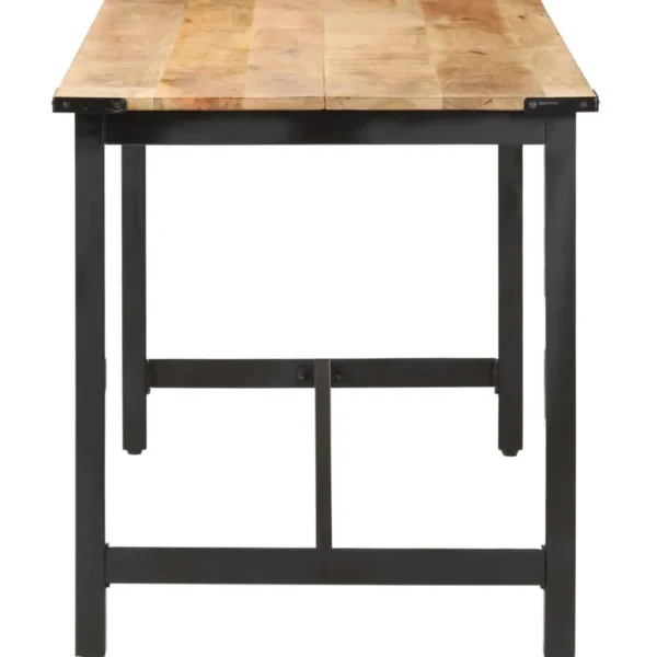 Table a manger 140x70x76 cm Bois de manguier brut massif