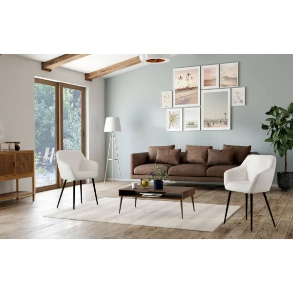 Table basse plateau relevable L110 cm TINA