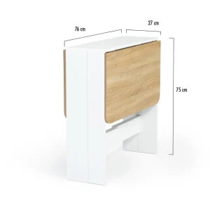 Table console pliable rectangulaire L27/103 cm MADDY