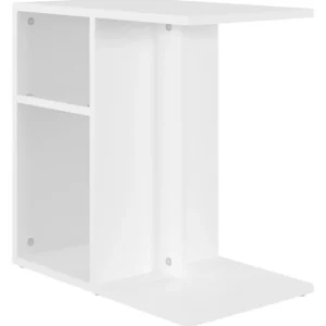 Table d'appoint Blanc 50x30x50 cm Bois d'ingenierie