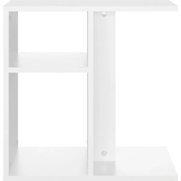 Table d'appoint Blanc 50x30x50 cm Bois d'ingenierie