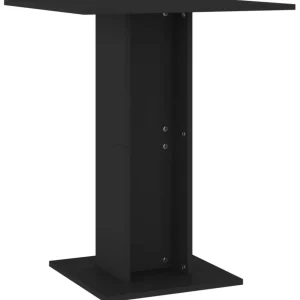 Table de bistro Noir 60x60x75 cm Bois d'ingenierie