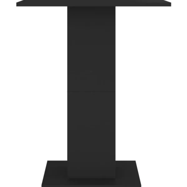 Table de bistro Noir 60x60x75 cm Bois d'ingenierie