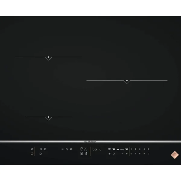Table de cuisson à induction 65cm 3 feux 7400w noir - dpi7572x