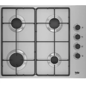Table de cuisson gaz 60cm 4 feux inox - HIGG64123SX