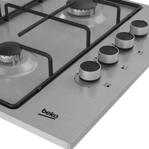 Table de cuisson gaz 60cm 4 feux inox - HIGG64123SX