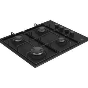 Table de cuisson gaz HIGG64123SB, 61 cm, 4 foyers