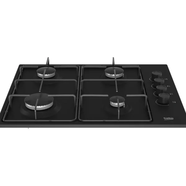 Table de cuisson gaz HIGG64123SB, 61 cm, 4 foyers