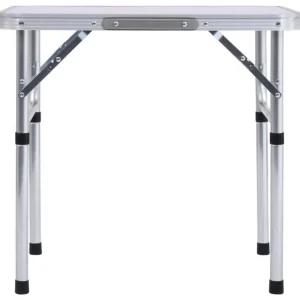 Table pliable de camping Blanc Aluminium 60x45 cm