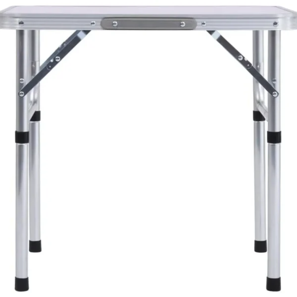 Table pliable de camping Blanc Aluminium 60x45 cm