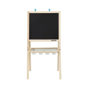 Tableau double face en bois pour enfant. craie et tableau blanc avec accessoires fournis
