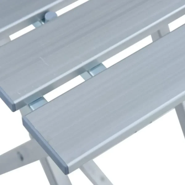Tabouret de camping Aluminium 28x26x39 cm