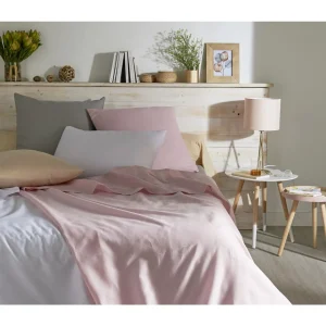 Taie d oreiller unie en polycoton - collection permanente