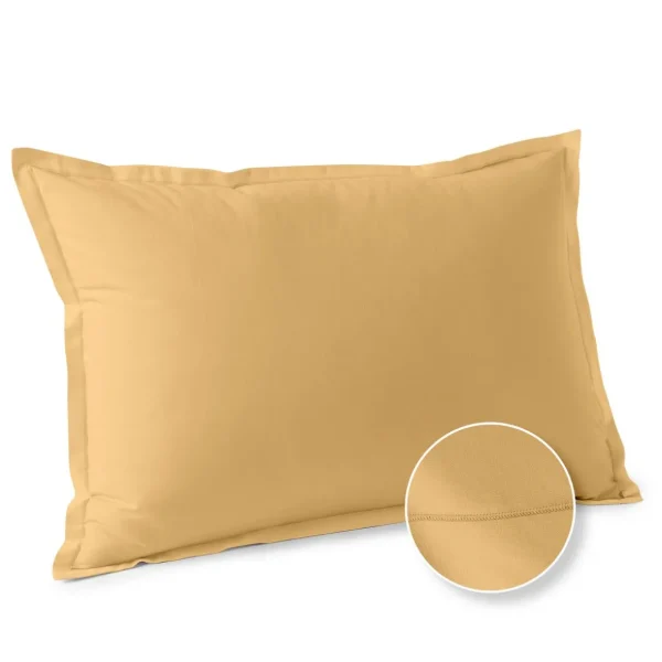 Taie d'oreiller unie en coton 57 fils - collection permanente