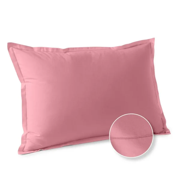 Taie d'oreiller unie en coton 57 fils - collection permanente