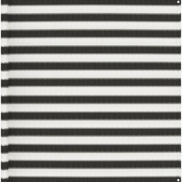 Tapis de tente 200x400 cm Anthracite et blanc