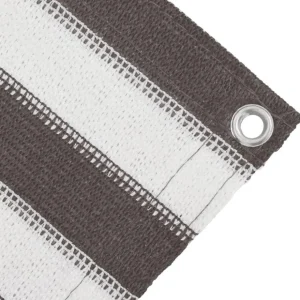 Tapis de tente 250x450 cm Anthracite et blanc