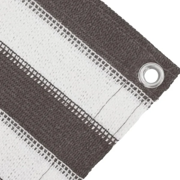 Tapis de tente 250x450 cm Anthracite et blanc