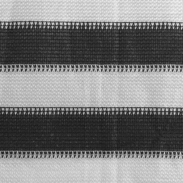 Tapis de tente 200x400 cm Anthracite et blanc
