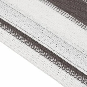 Tapis de tente 200x400 cm Anthracite et blanc