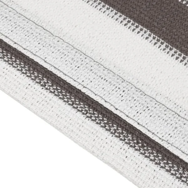 Tapis de tente 200x400 cm Anthracite et blanc