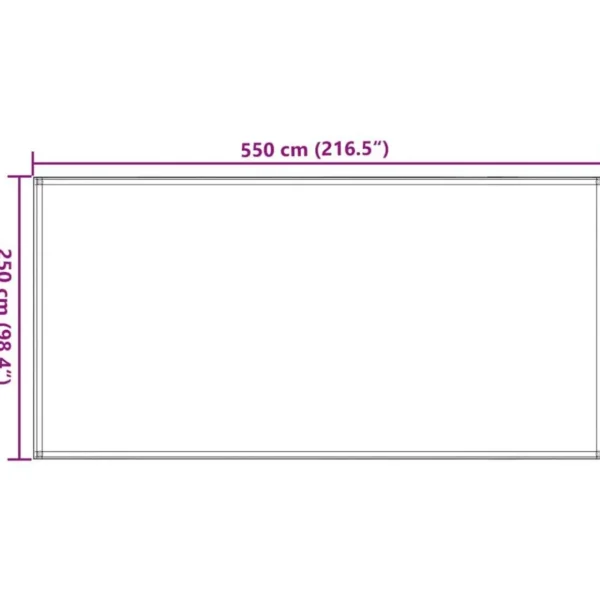 Tapis de tente 250x550 cm Marron