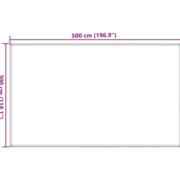 Tapis de tente 300x500 cm Marron