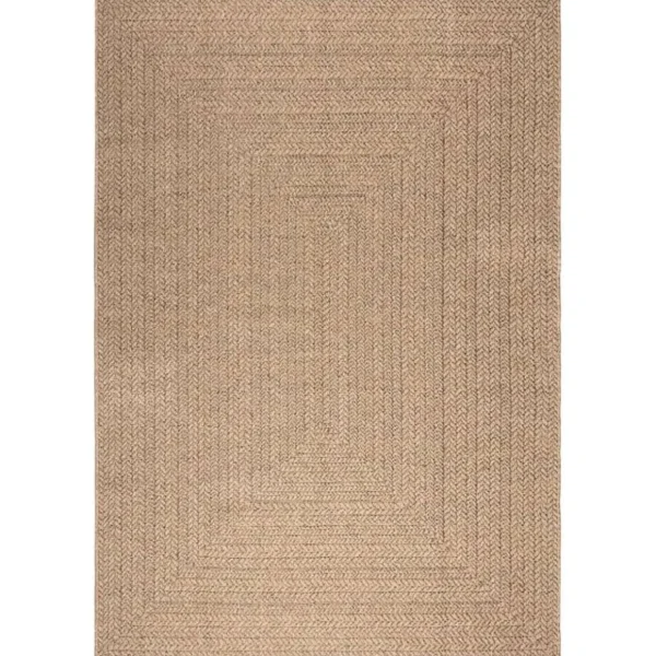 Tapis 160x230 cm aspect jute interieur et exterieur
