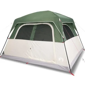 Tente de cabine familiale 6 personnes vert imperméable