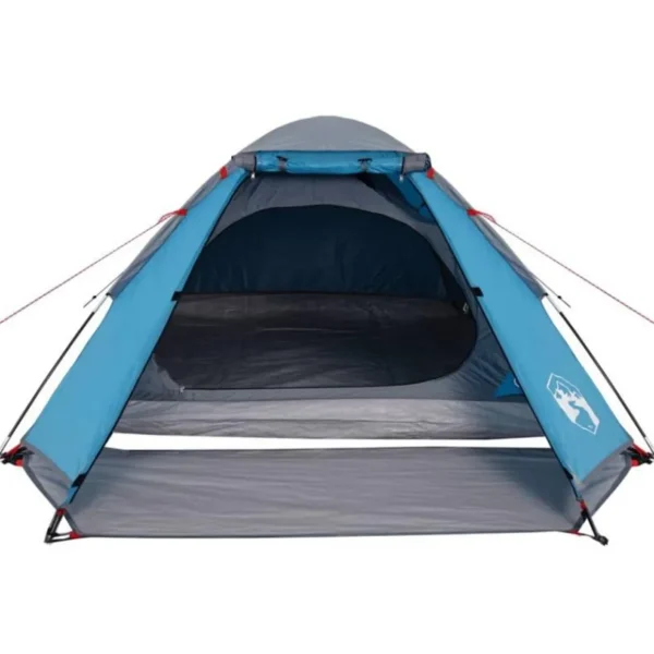 Tente de camping à dôme 2 personnes bleu imperméable
