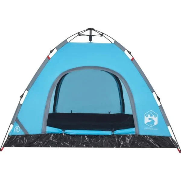 Tente de camping 3 personnes bleu libération rapide