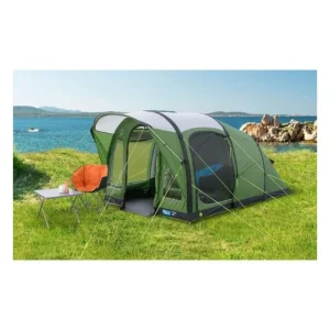 Tente de camping gonflabe - 3 places - KAMPA - Brean 3 AIR - Vert et noir