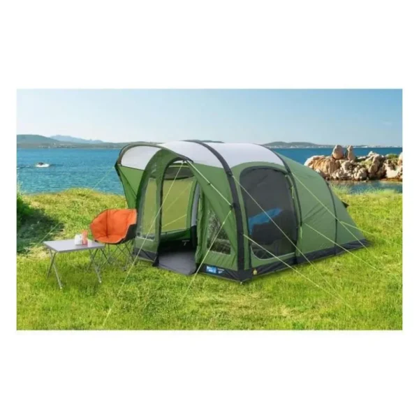 Tente de camping gonflabe - 3 places - KAMPA - Brean 3 AIR - Vert et noir