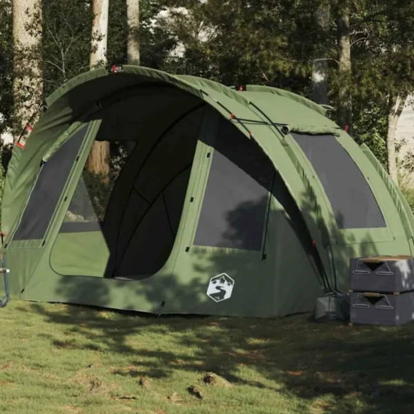 Tente de pêche 2 personnes vert olive imperméable