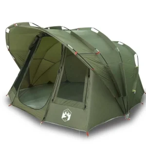 Tente de pêche 5 personnes vert olive imperméable